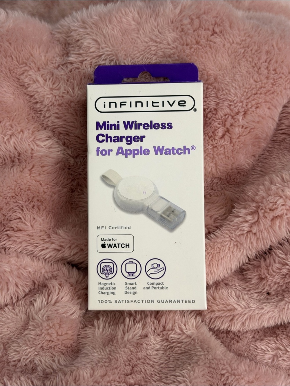 Mini Wireless Charger for Apple Watch - White